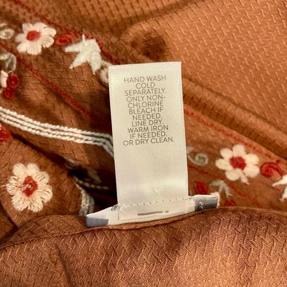 J Jill Women's OS Embroidered Kimono Open Front Cardigan Asymmetrical - Picture 12 of 13